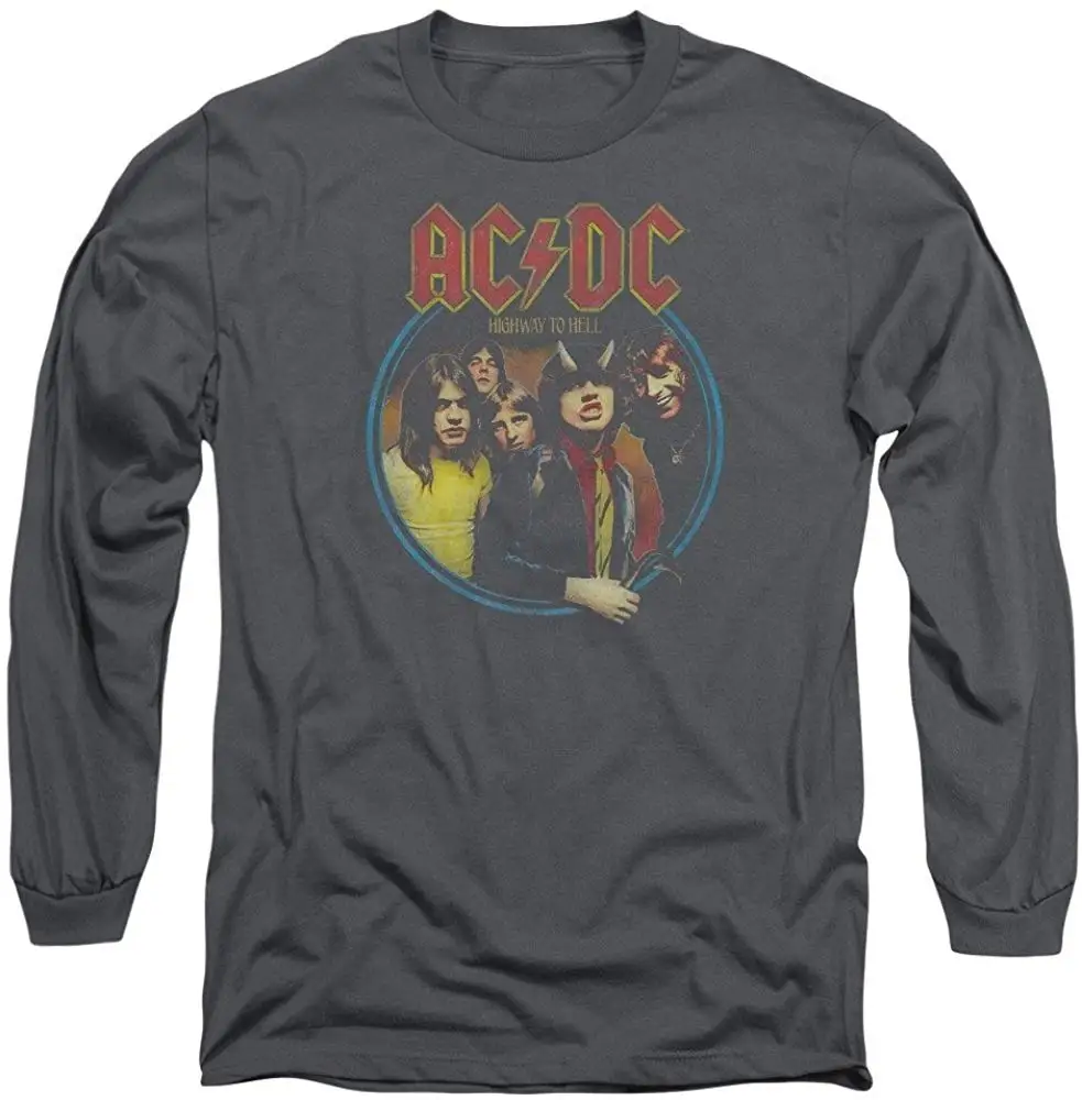 TSDFC ACDC Highway to Hell взрослая футболка с длинным рукавом Унисекс Мужская женская |