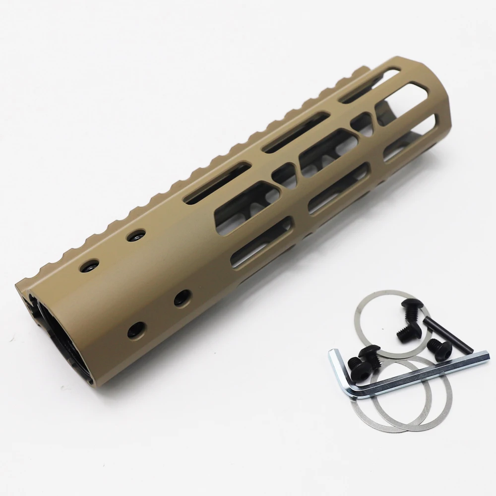 TriRock Tan AR-15/M4/M-LOK 7/9/10/12/13.5/15 дюйма тонкая свободная поплавковая защита для рукоятки.
