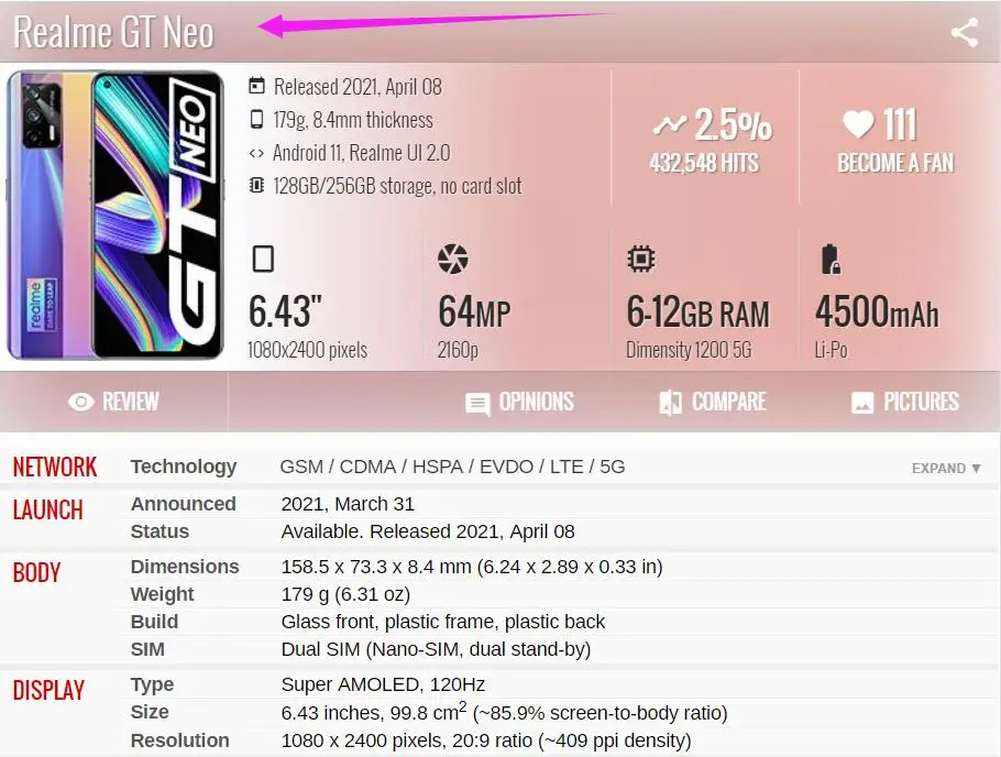 6 43 tft lcd for realme gt neo rmx3031 lcd display touch screen assembly replacement accessory free global shipping