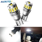 Автомобильные светодиодные лампы AUXITO 2x T10 W5W, Canbus, без ошибок, купольный автомобильный светильник для чтения, клиновидный боковой парковочный светодиодный светильник, 194, лампочка 12 В