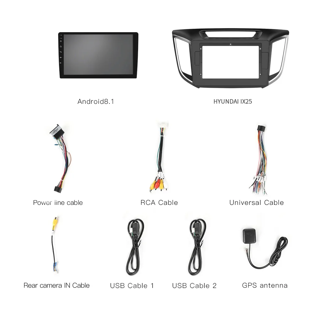Автомобильный мультимедийный плеер Android 9 1 автомагнитола с GPS навигацией Din