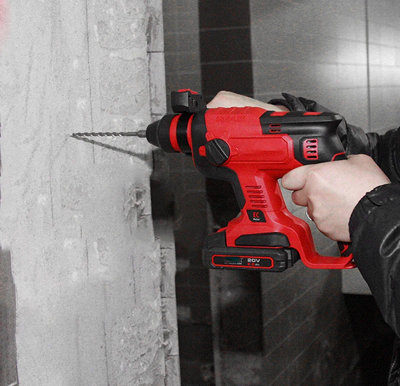 20v аккумуляторная ударная дрель SC390 20V инструмент Перфоратор электрический молоток бесщеточная аккумуляторная литий-ионный перфоратор Электрический в