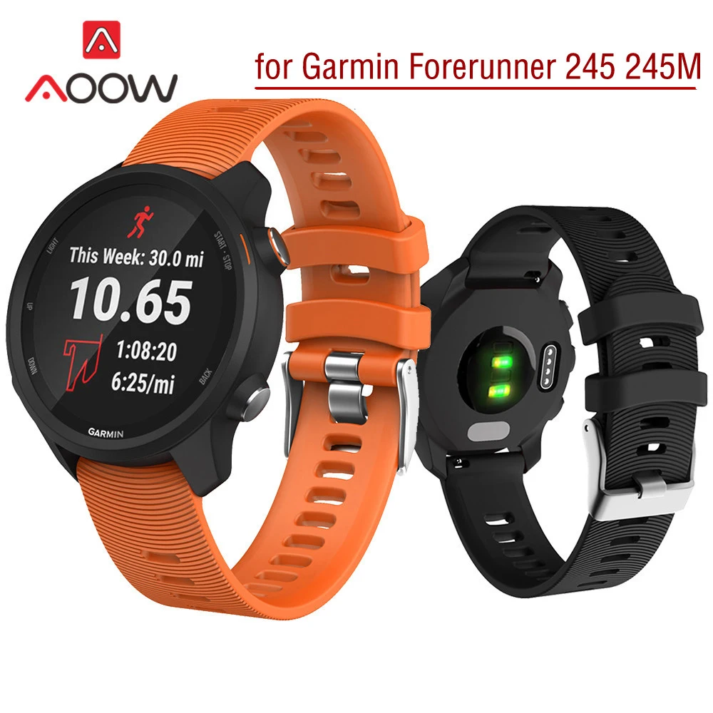 20 мм спортивный силиконовый ремешок для часов Garmin Forerunner 245M 245 645 Vivoactive 3 подход S40