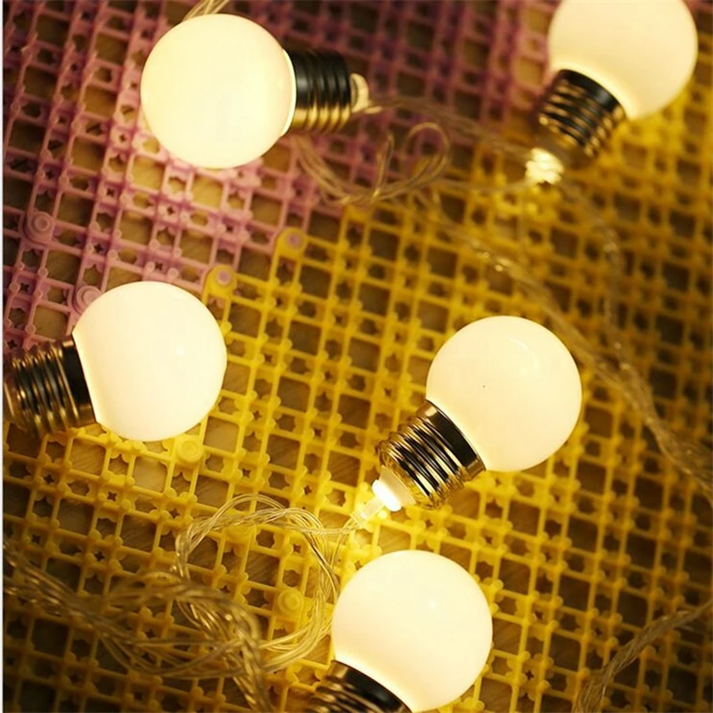 220 В EU Plug4.5CM шар 5 м 20 LED праздничные сказочные гирлянды водонепроницаемые наружные