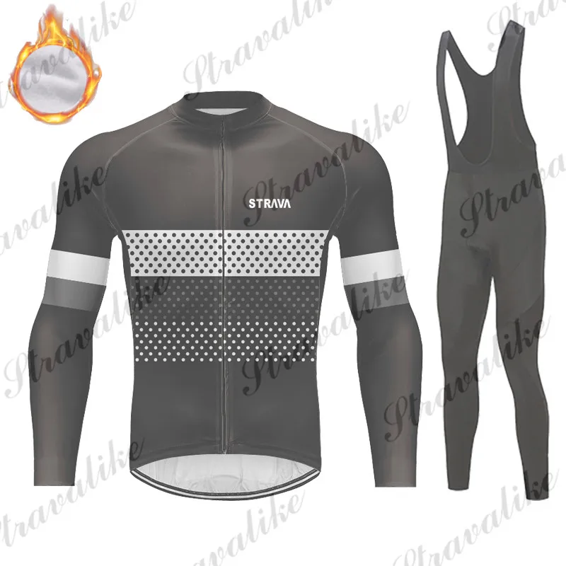 Мужской трикотажный комплект для велоспорта STRAVA одежда с длинными рукавами 2020 |