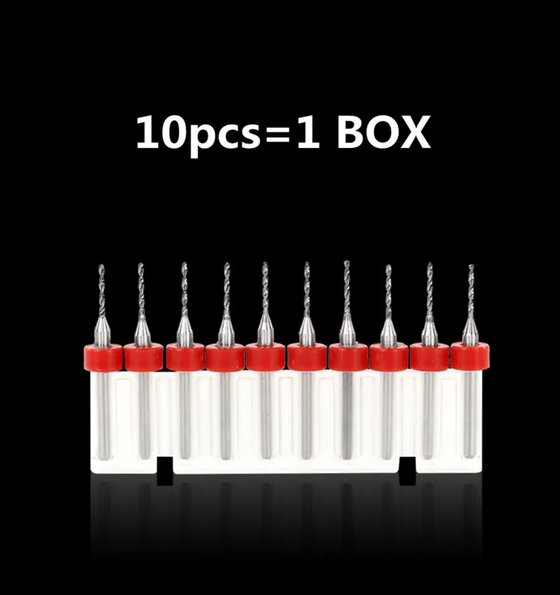 10pcs/Set 1.2mm PCB bit Hard Alloy Print Circuit Board Carbide Micro Drill Bits Tool for SMT CNC | Инструменты