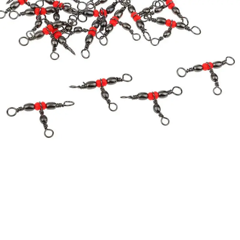 25 шт. 3-сторонние рыболовные Вертлюги Из Нержавеющей Стали тройной инструмент-19