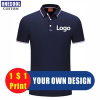 casual fashion polo shirt custom logo printing company activity work clothes text picture embroidery 6 color tops onecool s 4xl