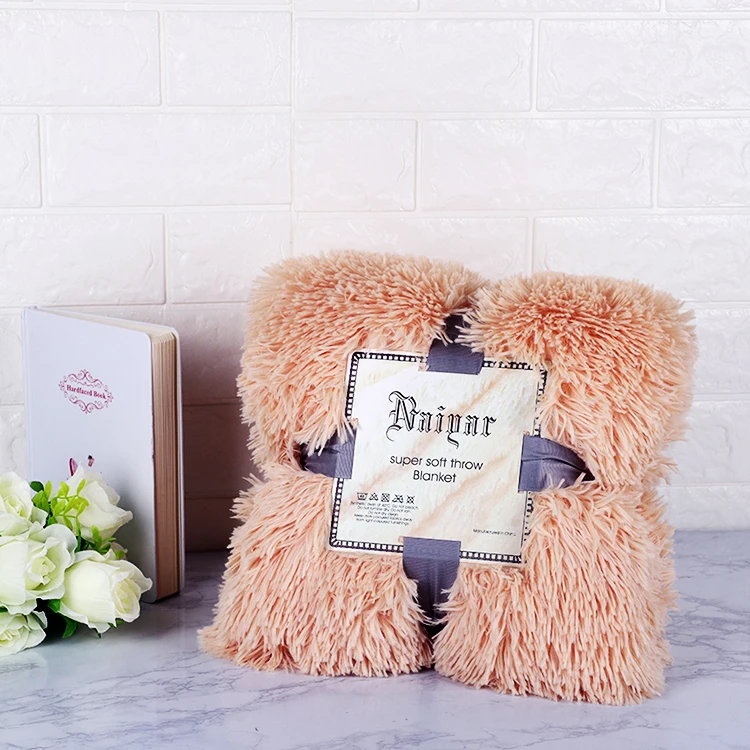 Super Fluffy Blanket Soft Fuzzy Fur Faux Elegant Cozy With Throw Warm Large Blankets for Beds | Дом и сад