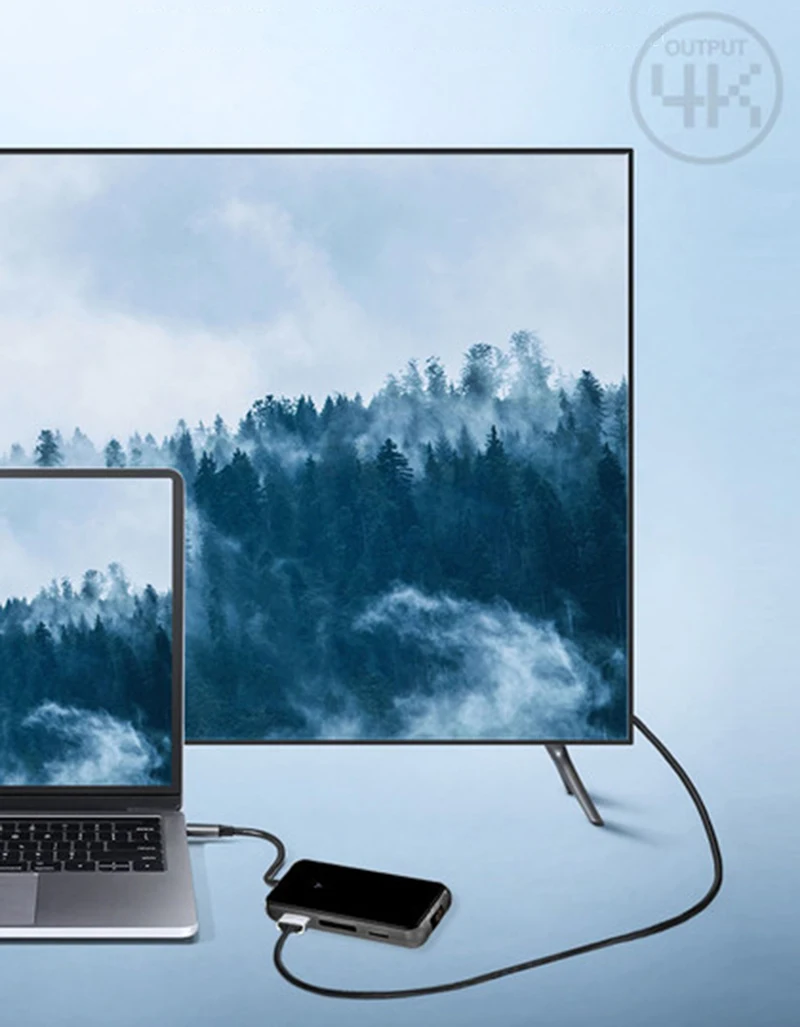 USB C док-станция для ноутбука USB 3,0 HDMI RJ45 PD SD/TF USB концентратор для ноутбука Macbook Pro hp DELL поверхность lenovo samsung док-станция