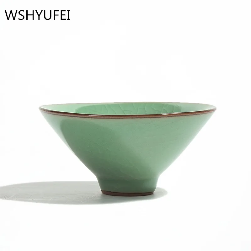 2 шт./лот, чайный набор celadon, чашки кунг-фу, высокое качество, керамическая чашка, современный простой чайный набор, емкость 50 мл, керамическая чашка - Цвет: B
