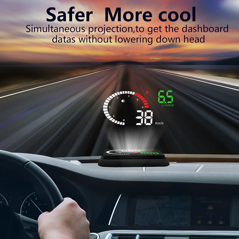 KAJARN дисплей X6 3 5 ''OBD2 для безопасного вождения автомобиля цифровой спидометр