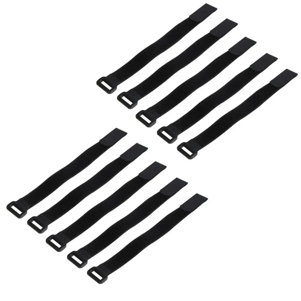 

10X 30x2cm Strong RC Tie Battery Down Reusable Strap Antiskid Cable Straps Blue