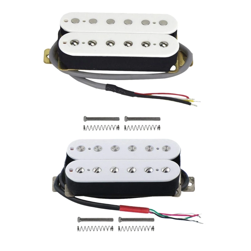 2 шт. электрическая гитара Humbucker пикапы Alnico V пикап белый-шея и мост | Спорт