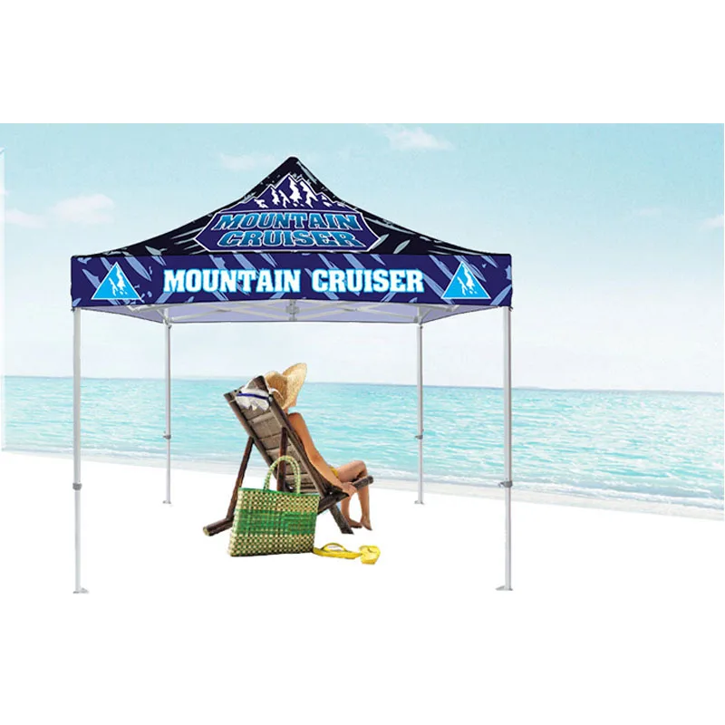 10*10ft Custom printing advertising pop up canopy folding gazebo tent with a back wall | Дом и сад