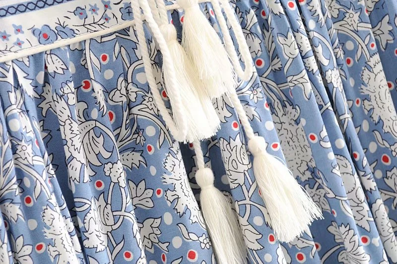 Женское платье с длинным рукавом Boho Queens Пляжное богемное мини из искусственного
