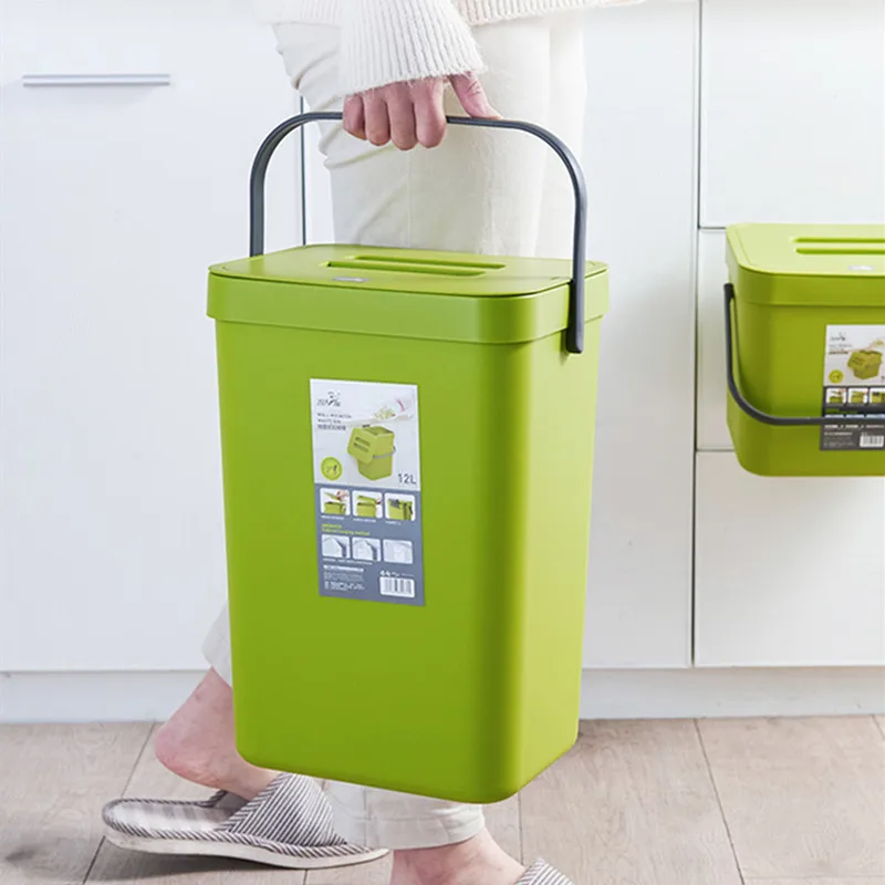 

Kitchen Cabinet Door Hanging Trash Can Car Recycle Bin Trash Bin For Kitchen Dustbin Garbage Bin Bathroom Dustbin Bucket Garbage