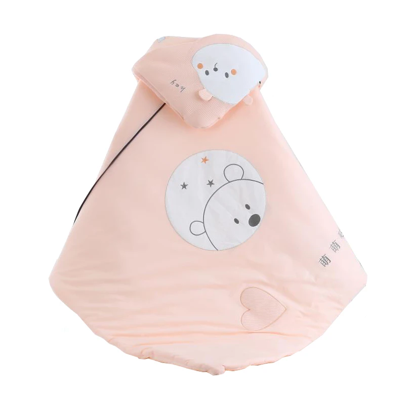 Детский спальный мешок с милым мультяшным рисунком для осени и зимы детский