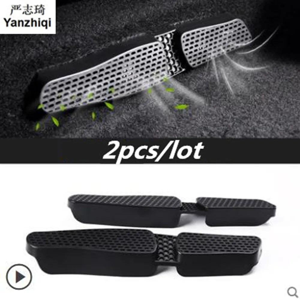 Для VW T-ROC TRoc 2017 2018 сиденье Кресло ниже ног обогреватель кондиционера воздуховод выход литье Крышка отделка 2 шт. чехлы