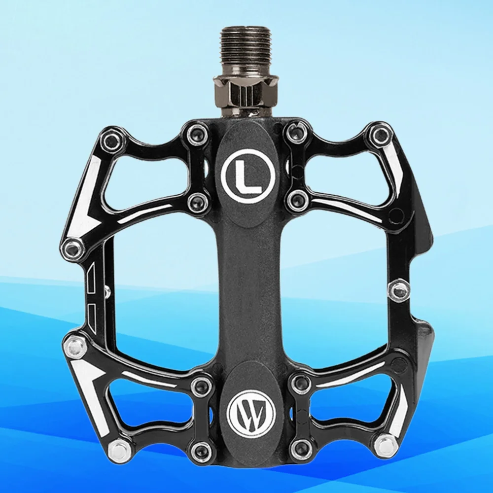 

Pedal Aluminum Alloy Bearing Mountain Pedal Antiskid Pedal Accessories (Black)