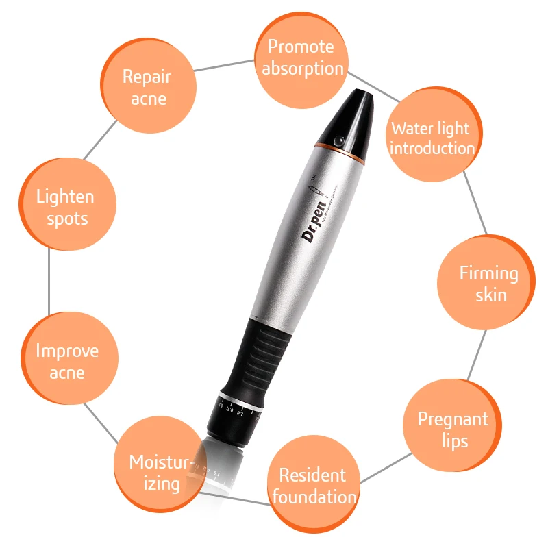 Dr.Pen A1-C MYM Microneedling Ручка микро-штыковая Порты и разъёмы иголочный картридж BB светящиеся устройства ”Проводная электрическая Dr.Pen мануального татуажа бровей