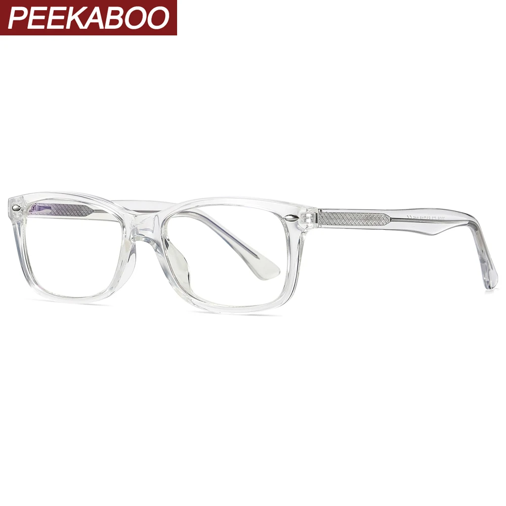 Peekaboo tr90 анти синий светильник очки для компьютера мужские прозрачные