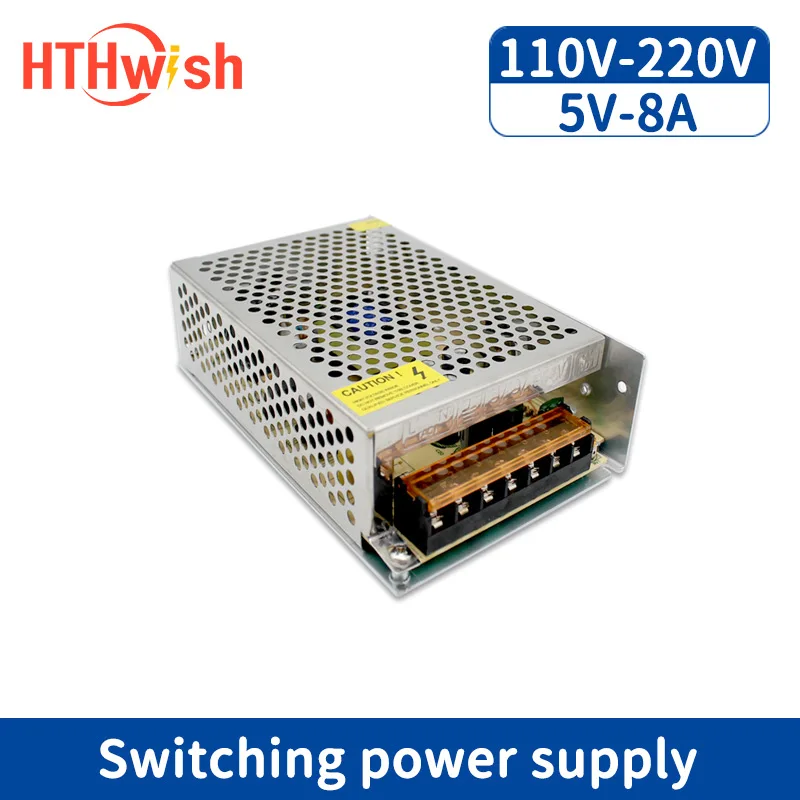 Импульсный источник питания HTHwish 5 В 8 А от 220 до вольт блок 40 Вт трансформатор