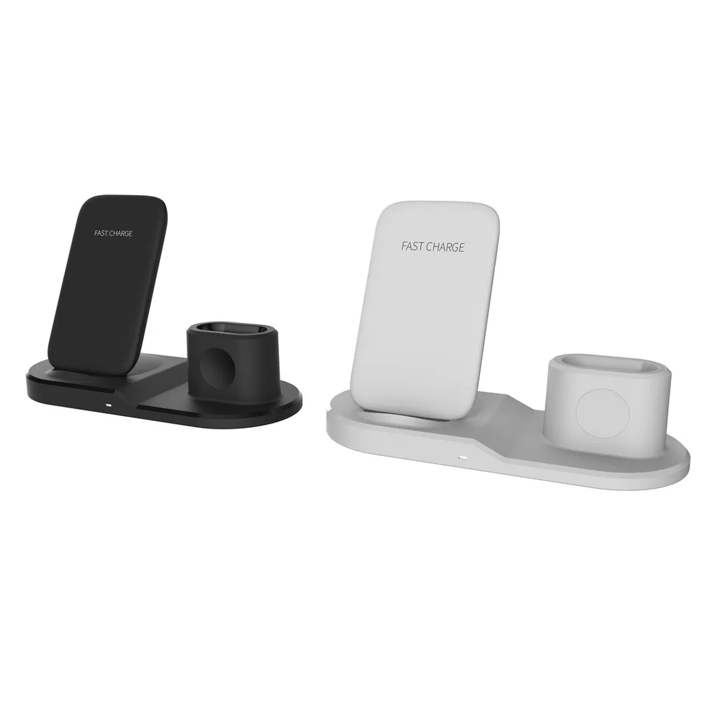 Подставка для зарядки док станции держатель iPhone 11 iWatch5 Airpods Samsung Galaxy S10 LG G2 PC + ABS