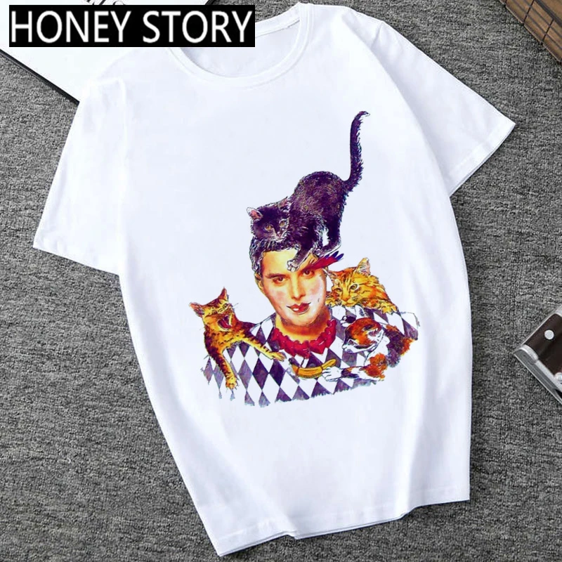 Женская футболка в стиле хип хоп Harajuku Freddie Mercury The Queen Band крутая уличная одежда с