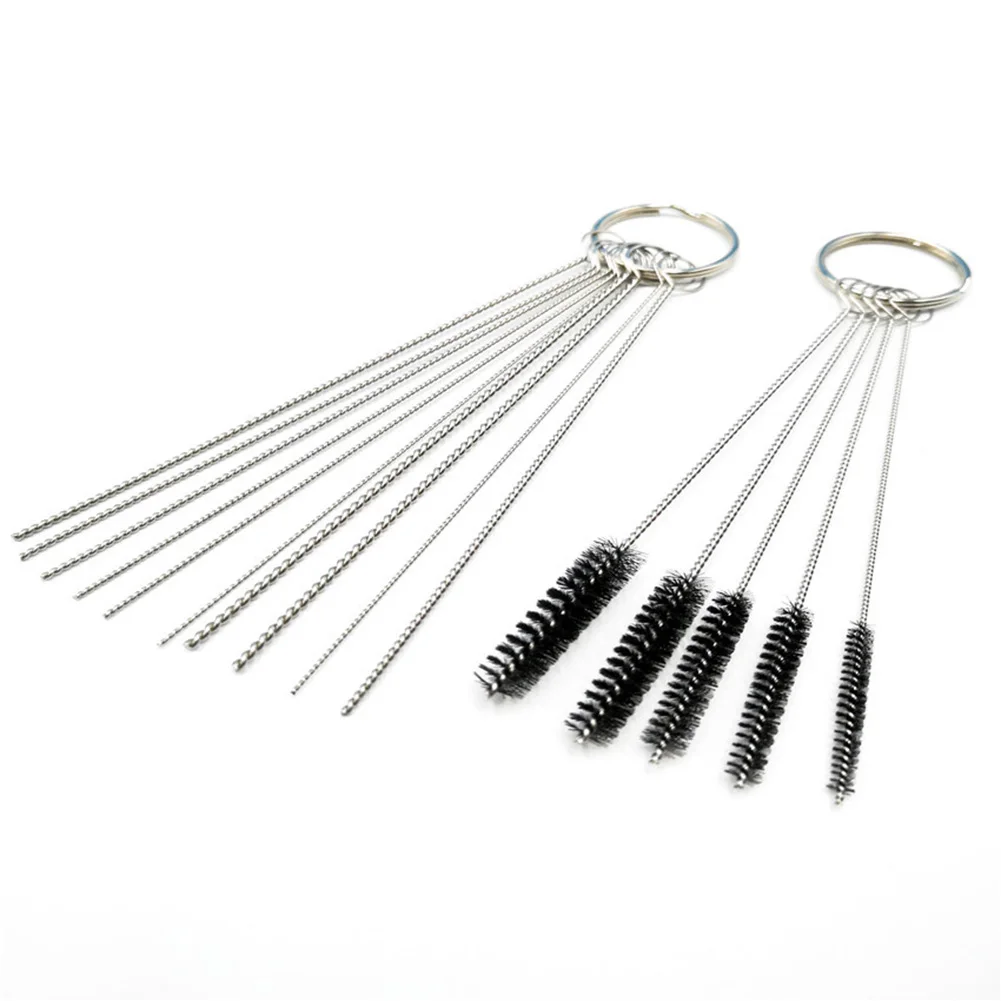 

Carburetors Carbon Dirt Jet Remove Cleaner 13 Cleaning Wires Set + 10 Cleaning Needles + 5 Nylon Brushes Tool Kit for Motorcycle