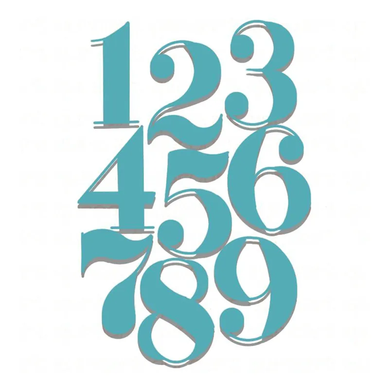 Кокороса номер металла резки штампы для ремесла Скрапбукинг тиснение Трафарет DIY