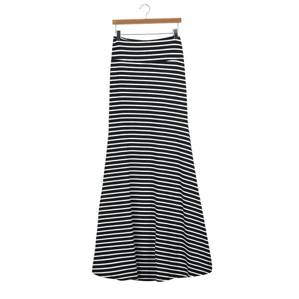 Новинка 2020 женские юбки асимметричная с высокой талией в полоску со складками