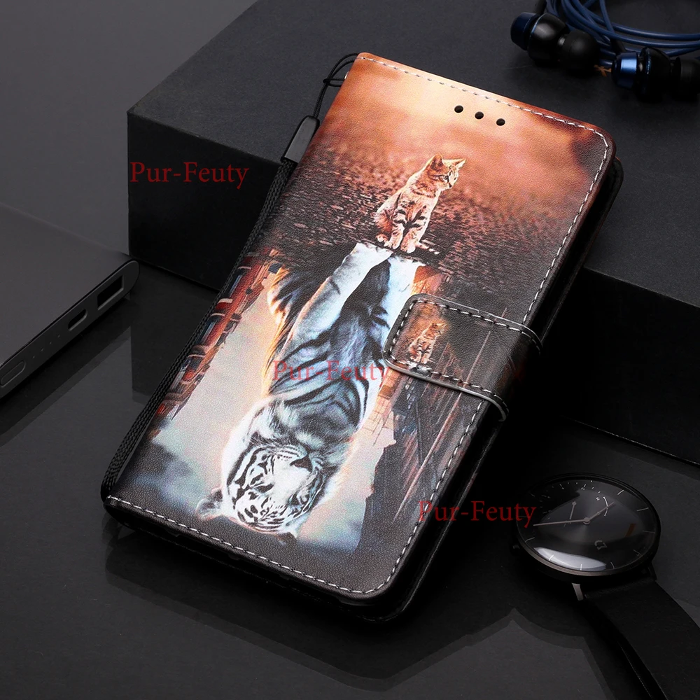 Окрашенный кожаный чехол для Xiaomi Redmi Note8 Pro 8pro чехлы с откидной крышкой xiomi Note 8