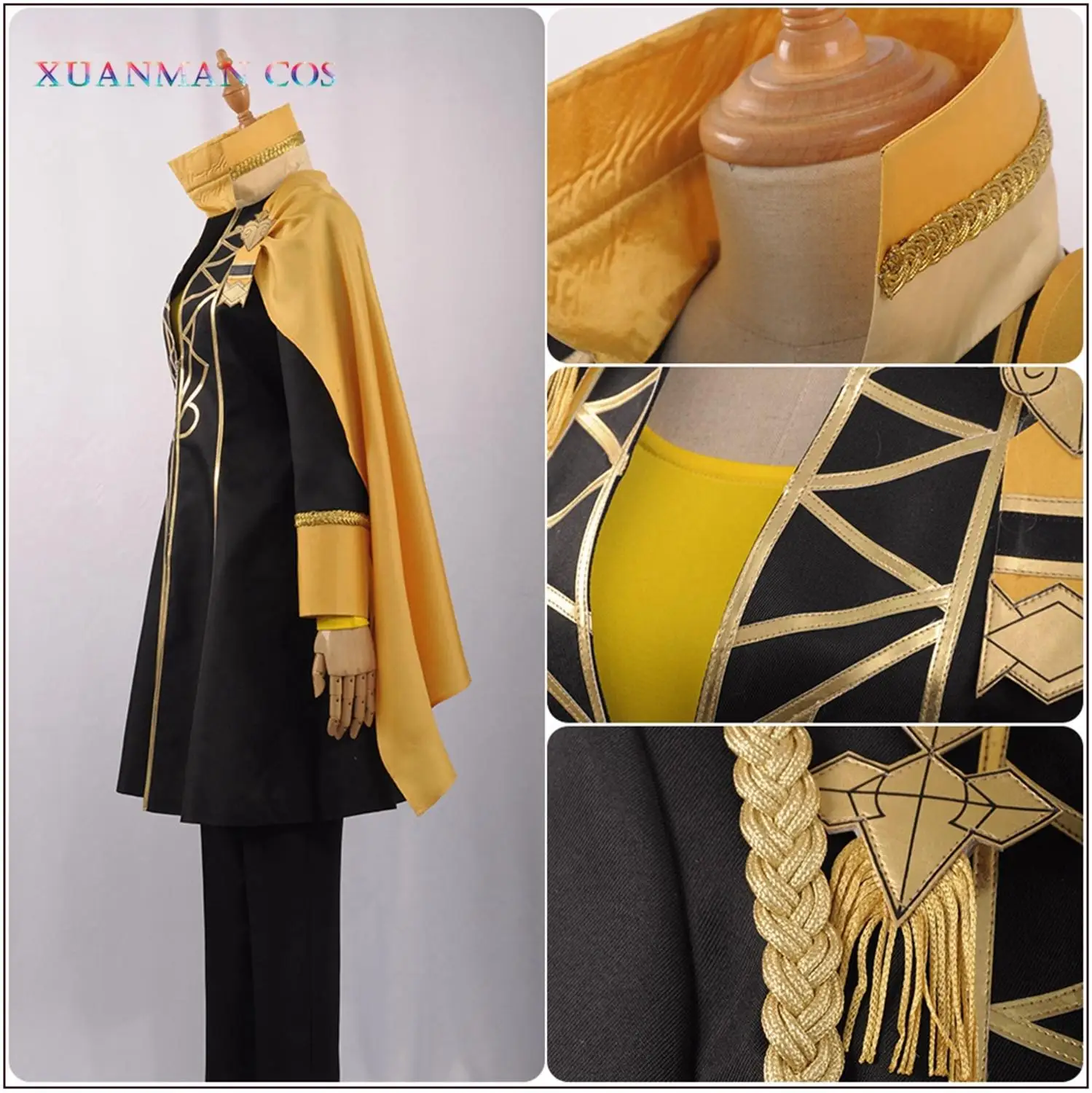 Костюм для косплея Клода Вона регана из трех домов классный черный Тренч штаны