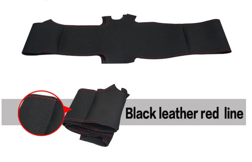 Швейные натуральная кожа чехол рулевого колеса автомобиля автомобильные