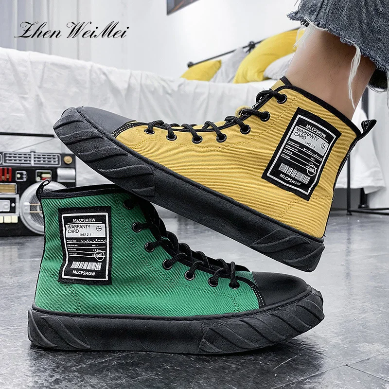 Новинка модная повседневная парусиновая обувь со звездами пара кроссовок