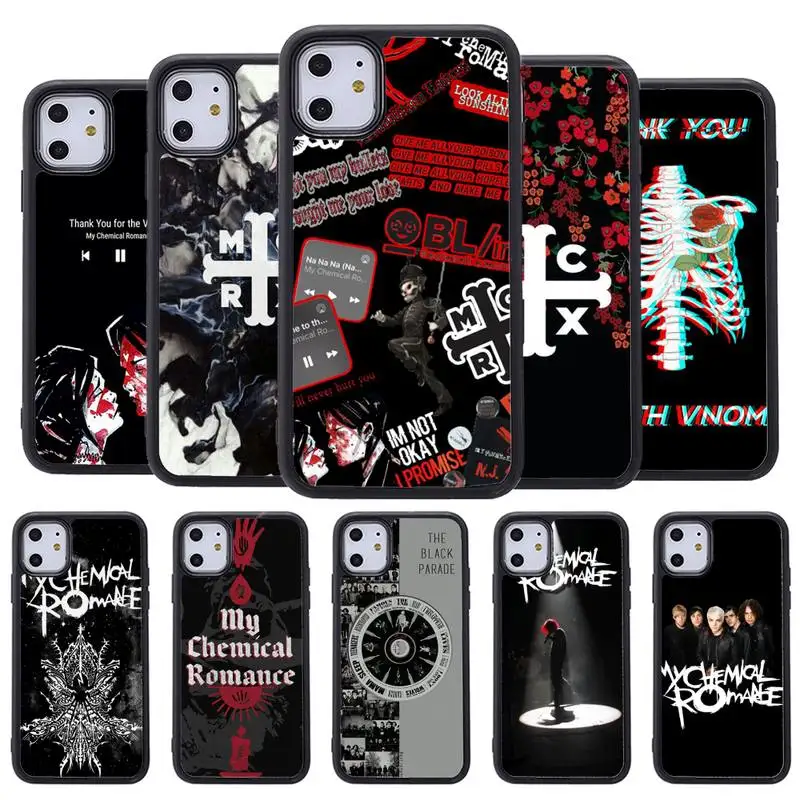 

Punk Band My Chemical Romance Phone Case for iphone 11 12 13 pro se 20 max xr xs x 7 8 6s plus mini Fundas cover PC&TPU