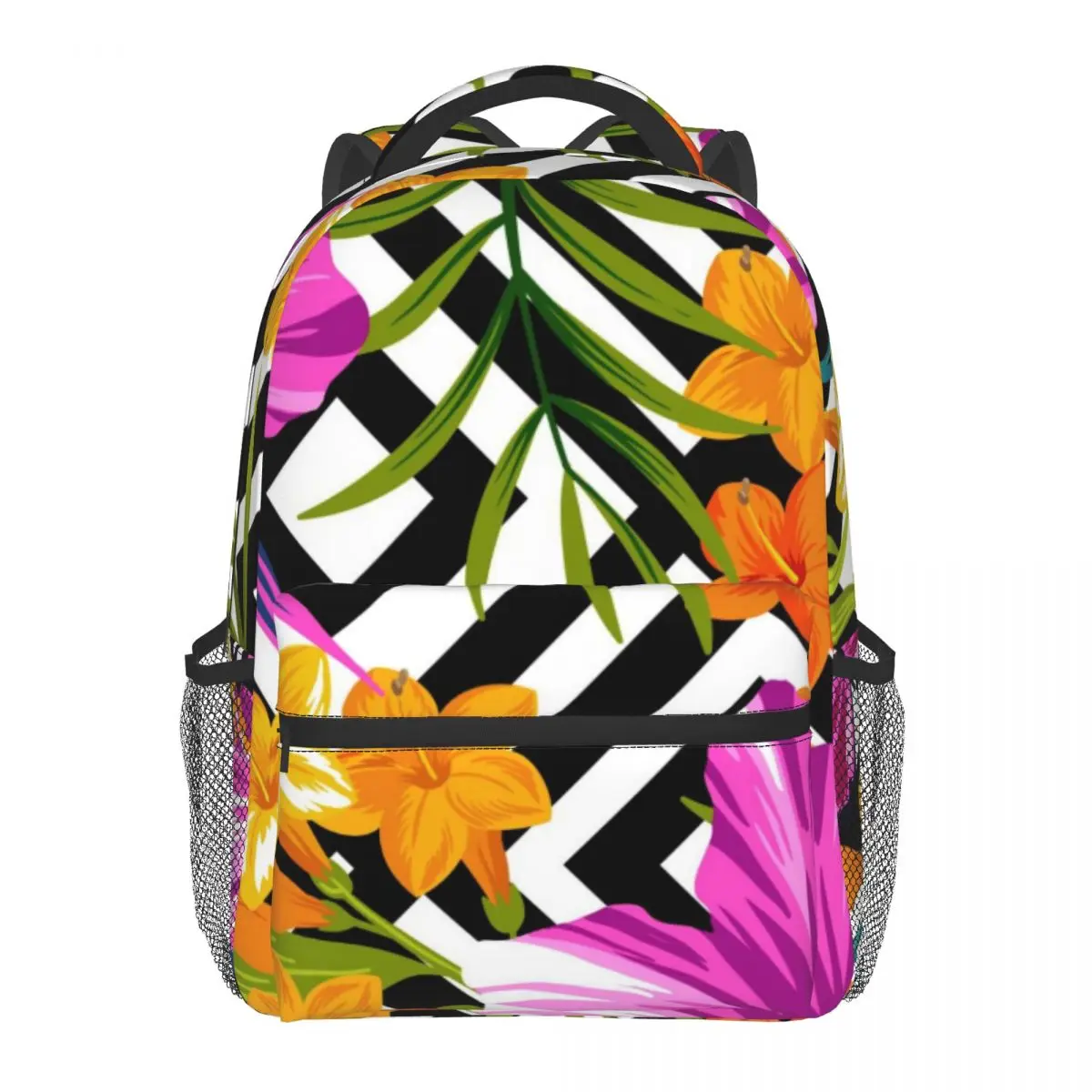 

Women Backpack Casual Travel Bag Butterflies And Flowers Pattern School Bag Fashion Shoulder Bag For Teenage Girl Bagpack