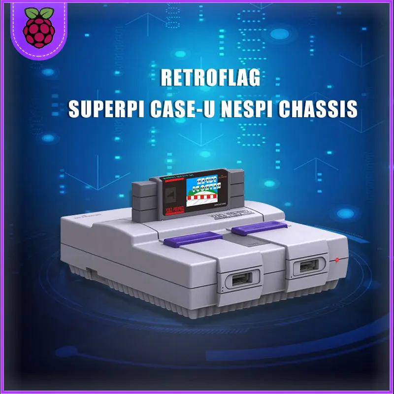 Ретро Флаг SUPERPi CASE U с вентиляционным оболочением и рассеивателем тепла для Raspberry