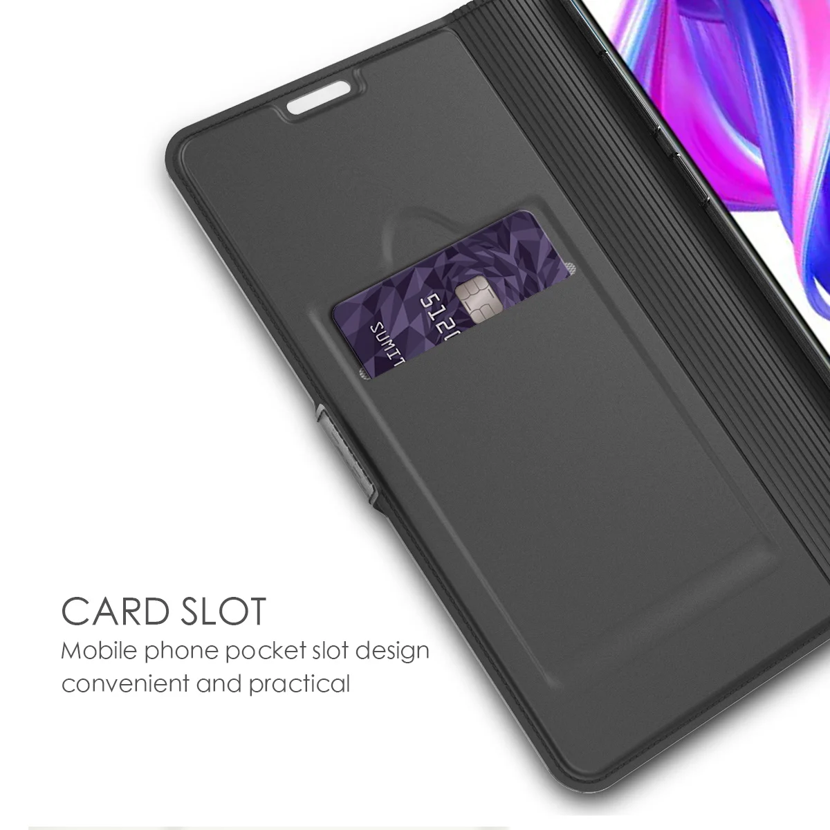 Для huawei Honor 9x чехол из искусственной кожи ударопрочный флип бумажник с подставкой