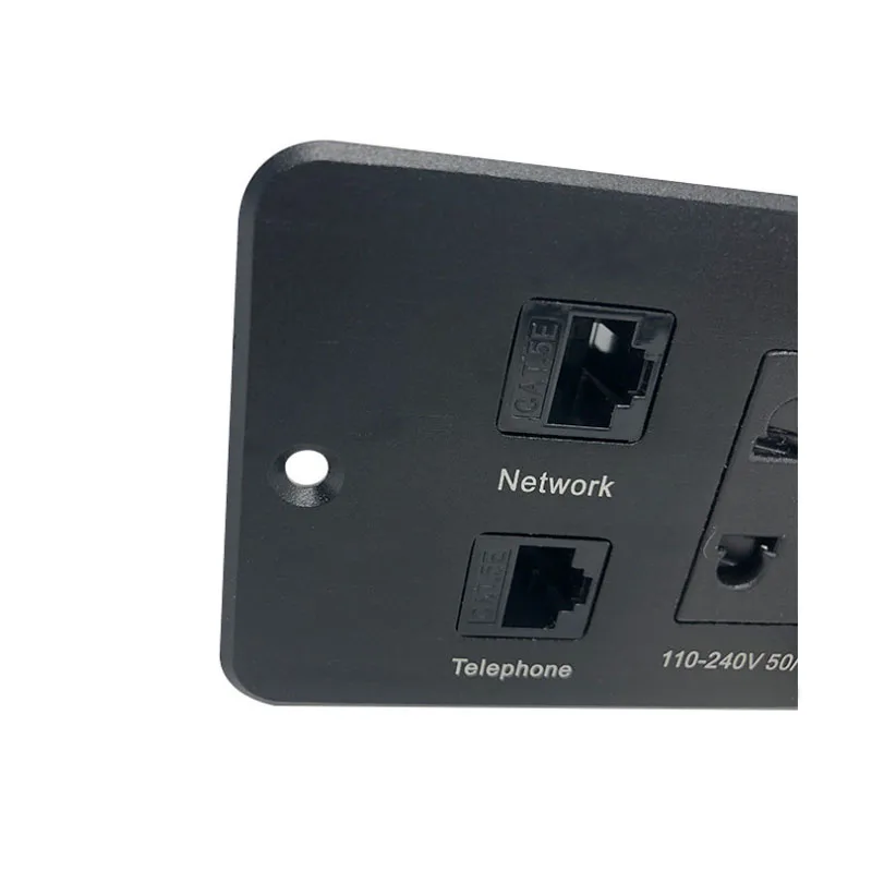 

Multifunctional Desktop Socket/Hotel office Wall Socket With two Adapter Sockets, Network VGA, Telephone Module can customized