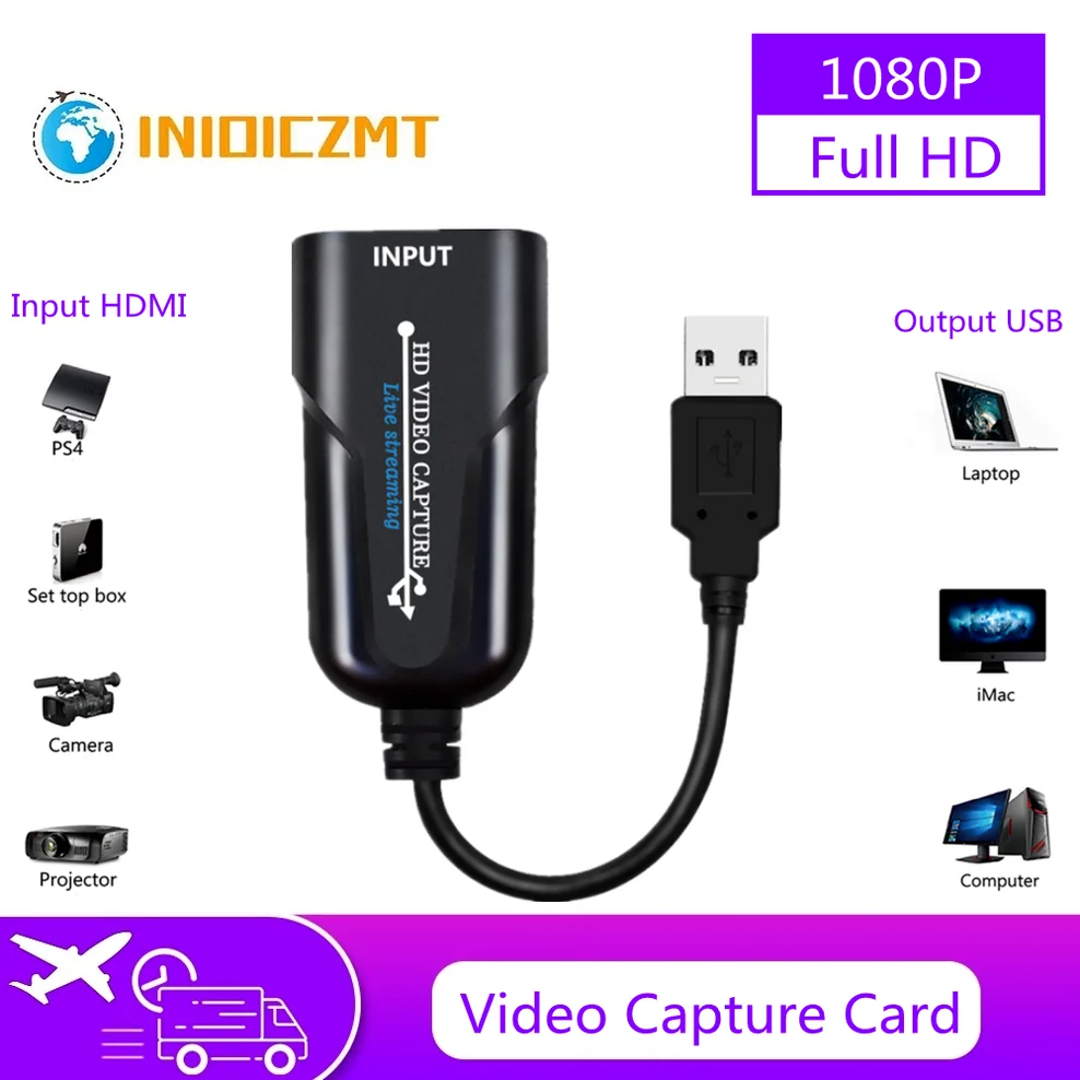 

Карта видеозахвата INIOICZMT, HDMI-USB 3,0, 1080P