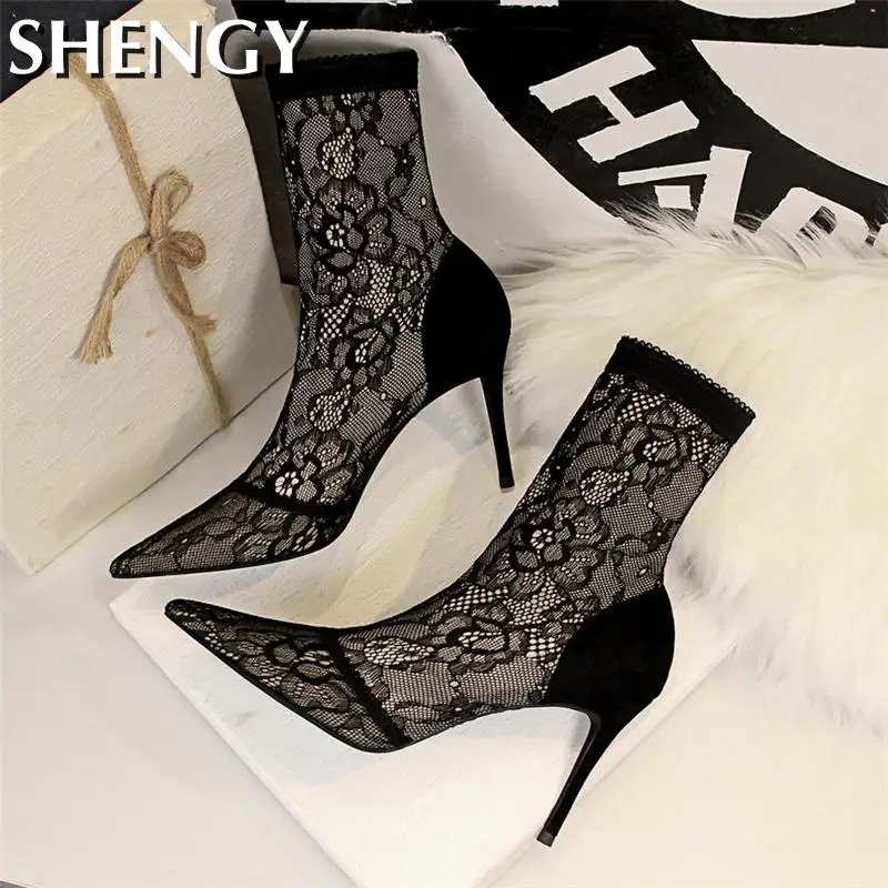 2021 модные женские туфли-лодочки на высоком каблуке Женская обувь черного цвета