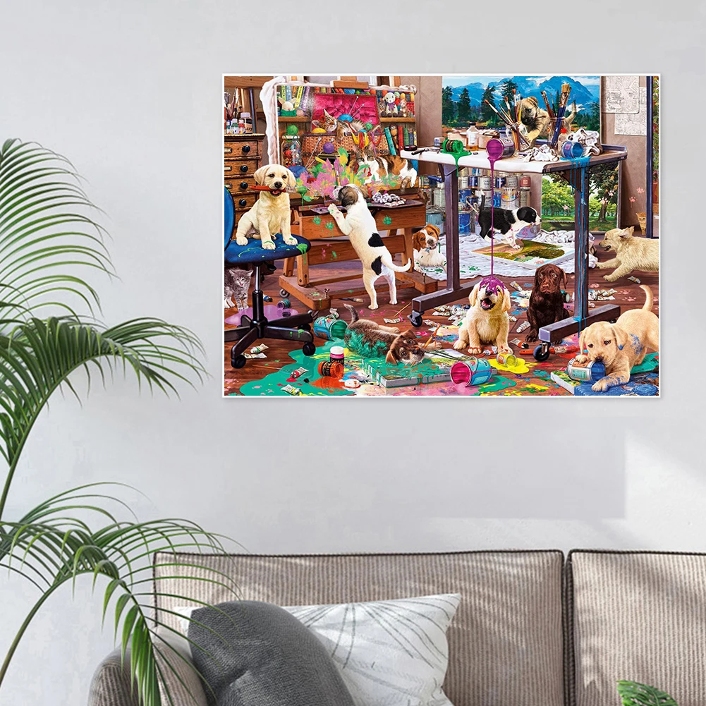 5D мозаичная картина с изображением животных полный дрель алмазов домашний декор