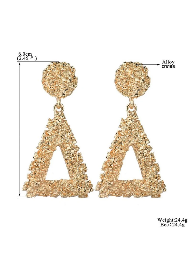 3 цвета модные геометрические розовые полые Висячие Новые Треугольные ювелирные