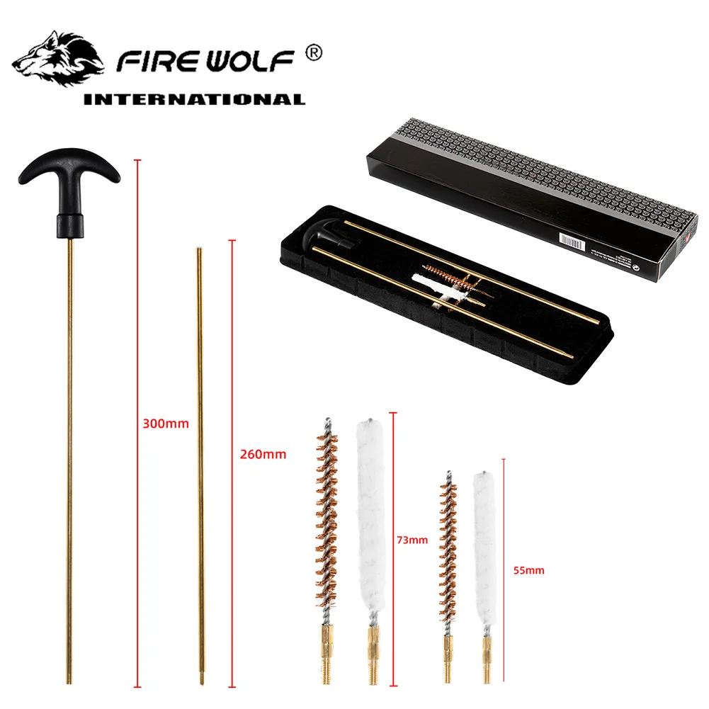 Комплект для очистки FIRE WOLF 4 5 мм пневматической винтовки свободный прицел черная