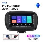 Автомагнитола мультимедийный видеоплеер Авто Стерео GPS навигатор для Fiat 500X 2014-2020 2 din dvd Поддержка Carplay задняя камера OBD2 DAB +