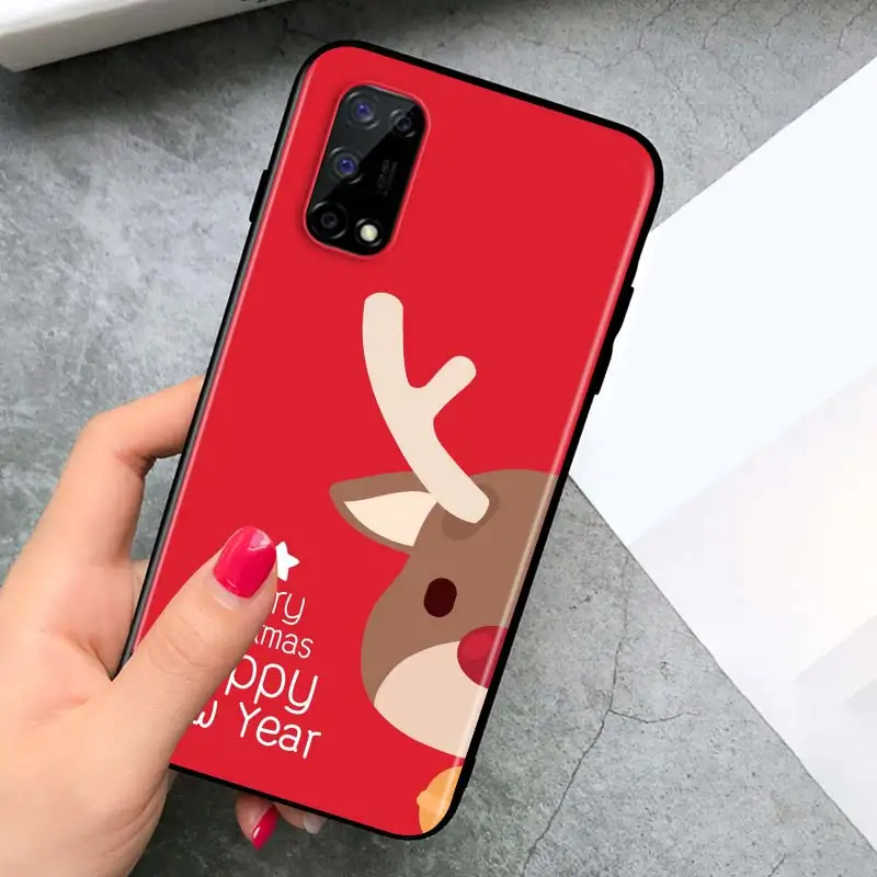 

Christmas gift for OPPO Realme V15 X5 X3 X50 X7 V5 C21 C17 C11 C3 C2 7 7i 6 6S 6i 5 3 2 Pro Soft Black Phone Case