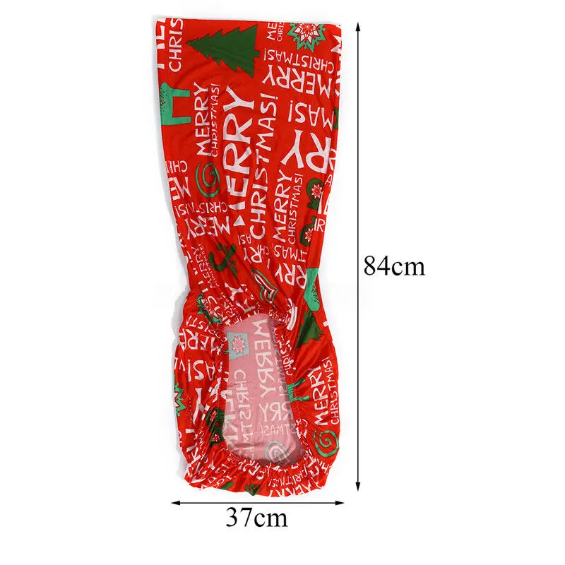 Чехлы на стулья из спандекса Рождество современное сидение крышка стрейч с