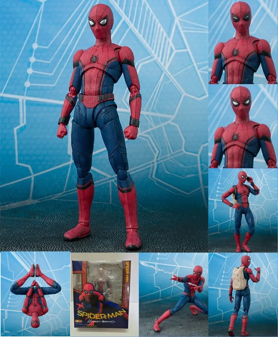 Marvel SHF Человек-паук домашний Выпускной переносной школьный рюкзак экшн-фигурка